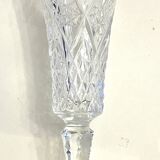 6 flutes en cristal taillé