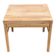 1960s Scandinavian coffee table in raw solid oak.