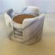 Four marble coasters with holder