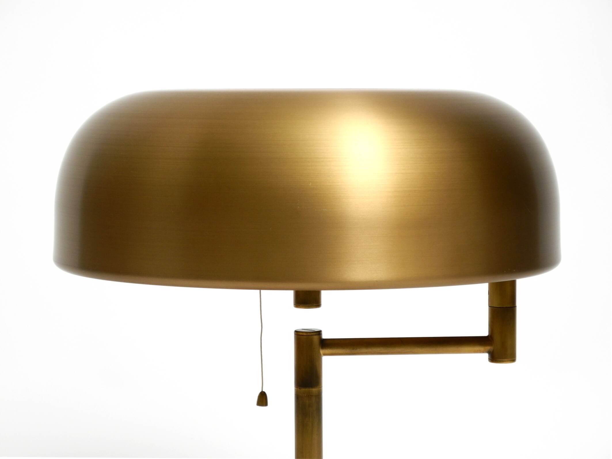 Extraordinary heavy 1960s XXL brass table lamp by Staff with a swivel joint