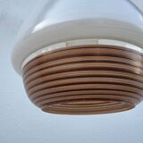 Scandinavian-style glass pendant light from the 1960s