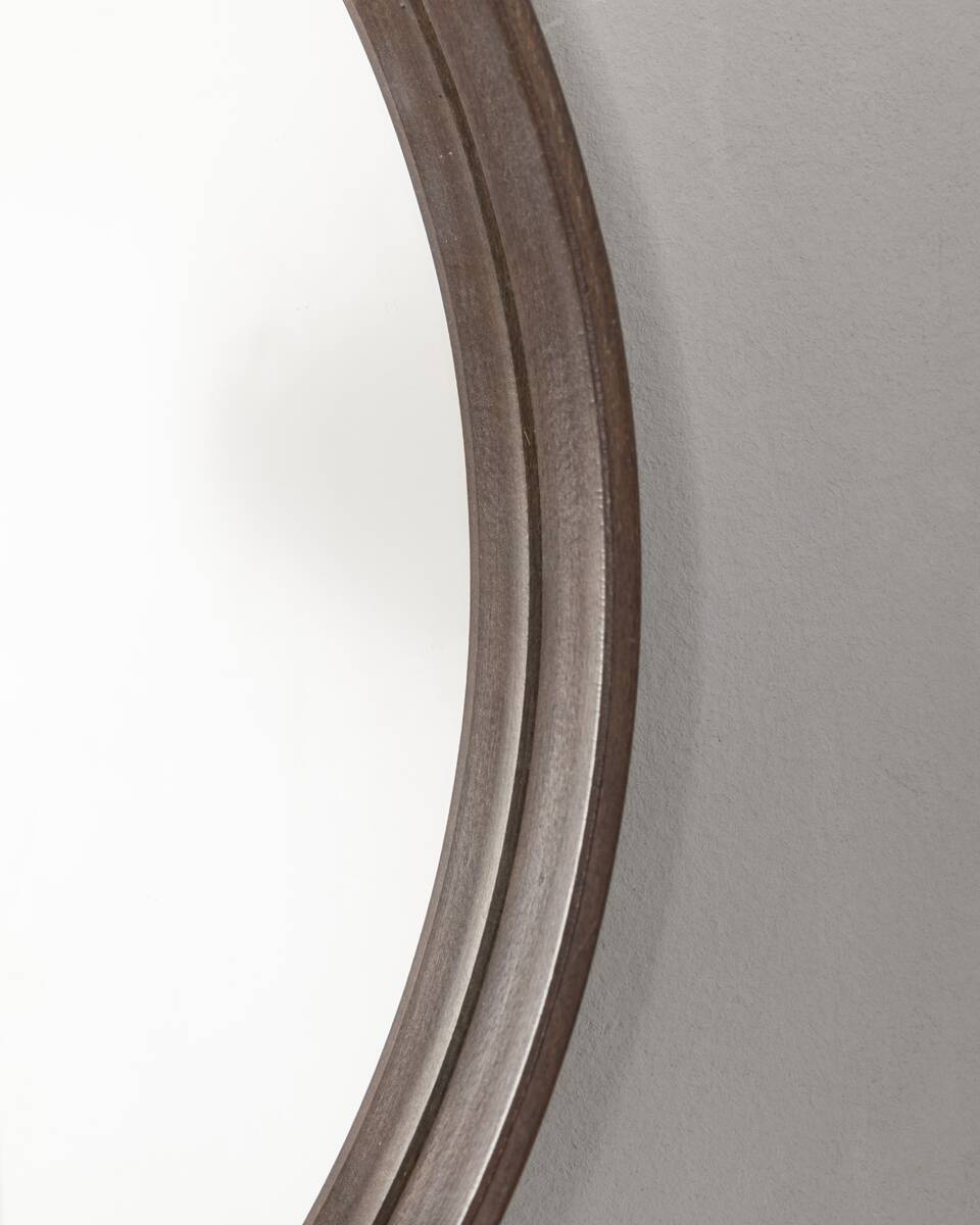 Italian design 1960s vintage Teak wood wall mirror