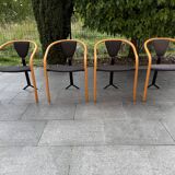 Set of 4 Tacchi chairs by Toshiyuki Kita Japan 80s