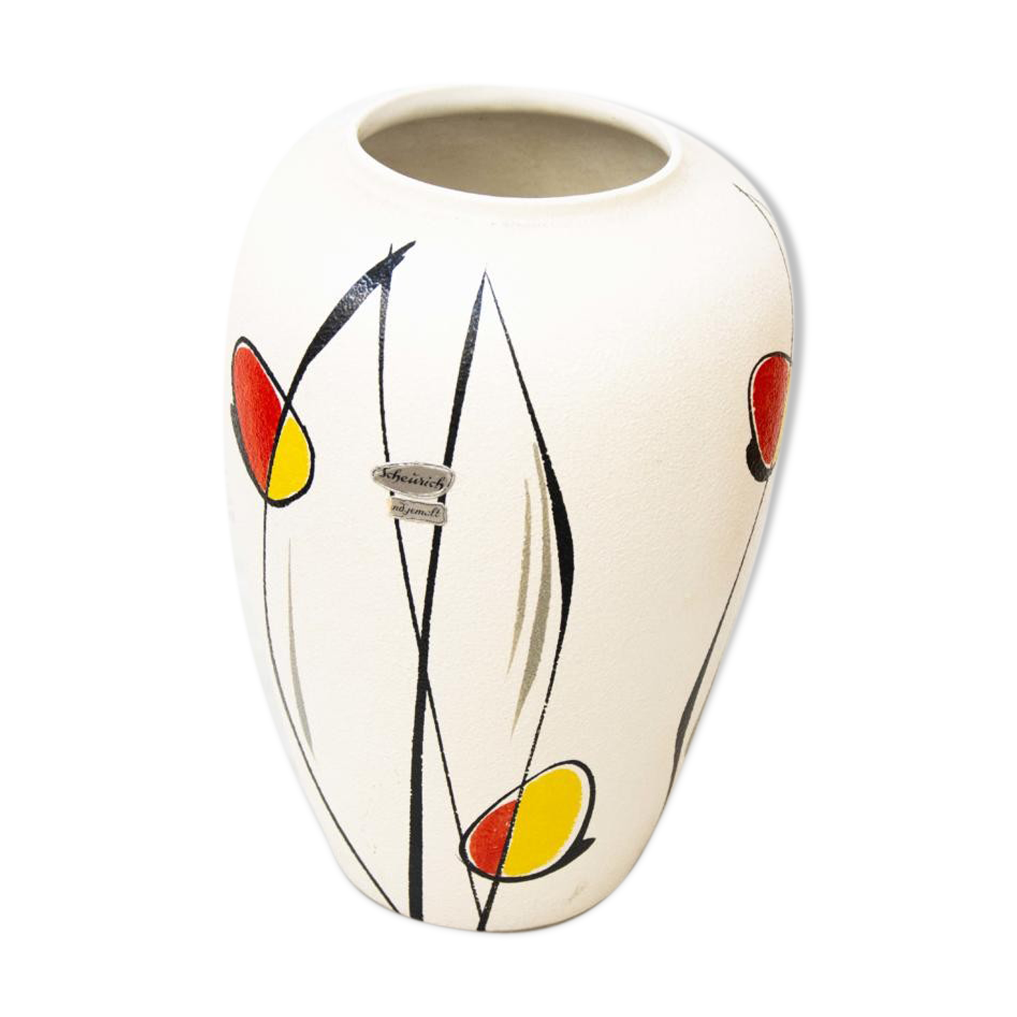 German vintage ceramic vase 1950