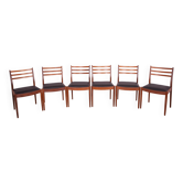 Chaises de salle à manger en teck vintage par Victor Wilkins pour G-Plan, années 1960, ensemble de 6