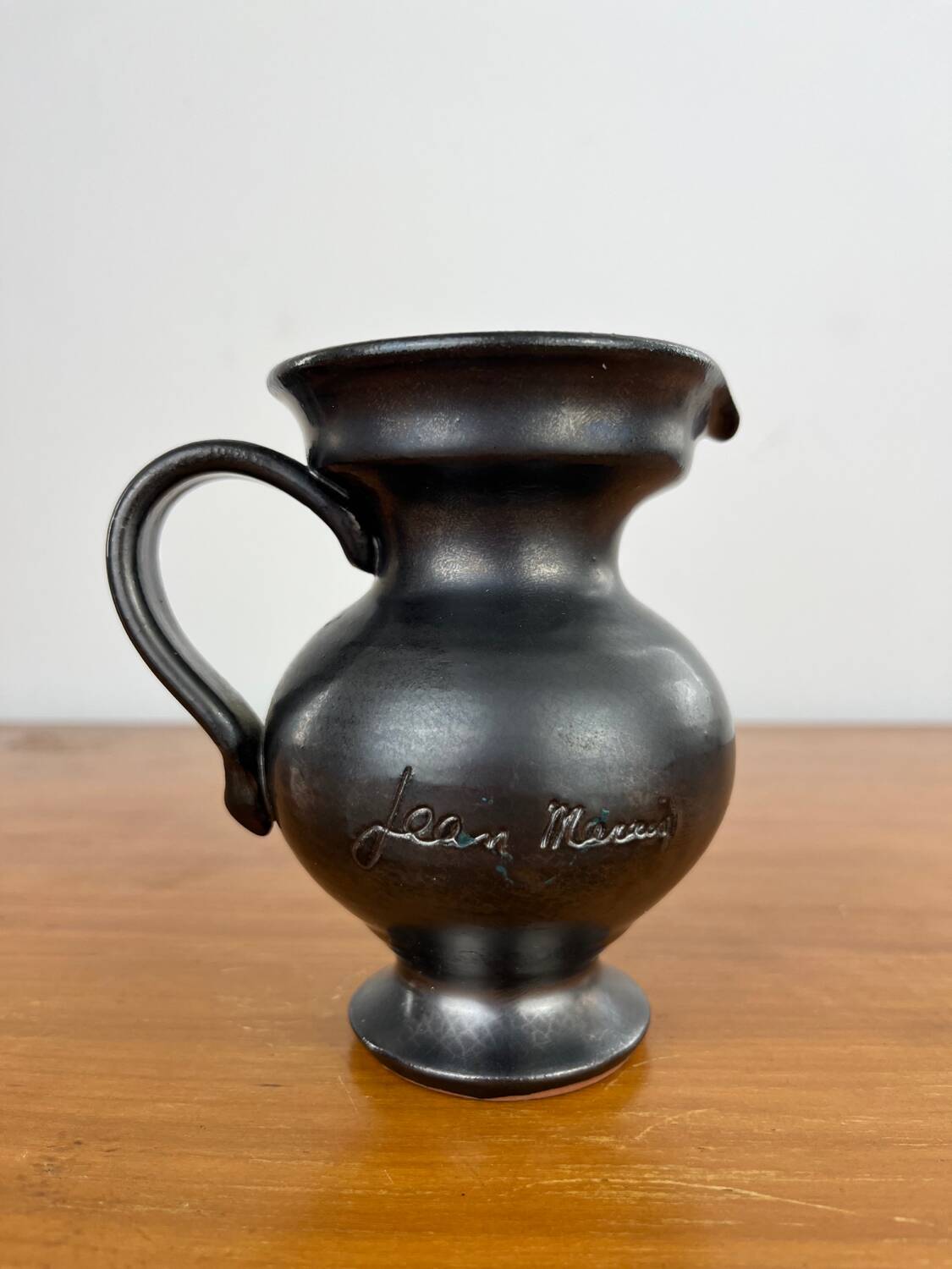 Pitcher Jean Marais black ceramic