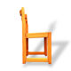 Suite de 4 chaises traîneau en orme et paille Maison Regain