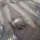 12 silver-plated oyster forks by Christofle Rubans Louis XVI
