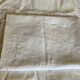 Old embroidered CA monogram sheet