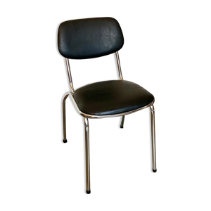 Chaise en aluminium chromé