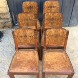 6 art deco chairs