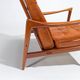 Ib Kofod Larsen Teak and Leather Lounge Chair, Swedish 1950s