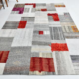 Bohemian vintage kilim rug 212x307cm
