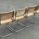 Ensemble de 4 chaises modèle Cesca B32 conçu par Marcel Breuer design