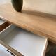 Rustic solid oak sideboard - raw golden honey wood