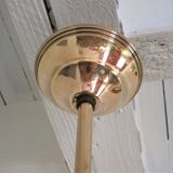 Suspension opaline flower and vintage brass