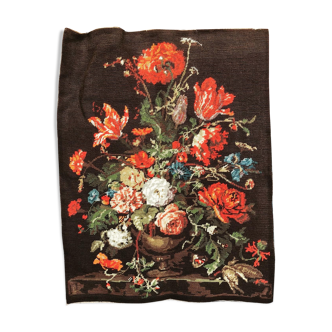 Floral wall tapestry