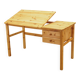 Danish pine desk with adjustable top, 1990s