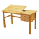 Danish pine desk with adjustable top, 1990s