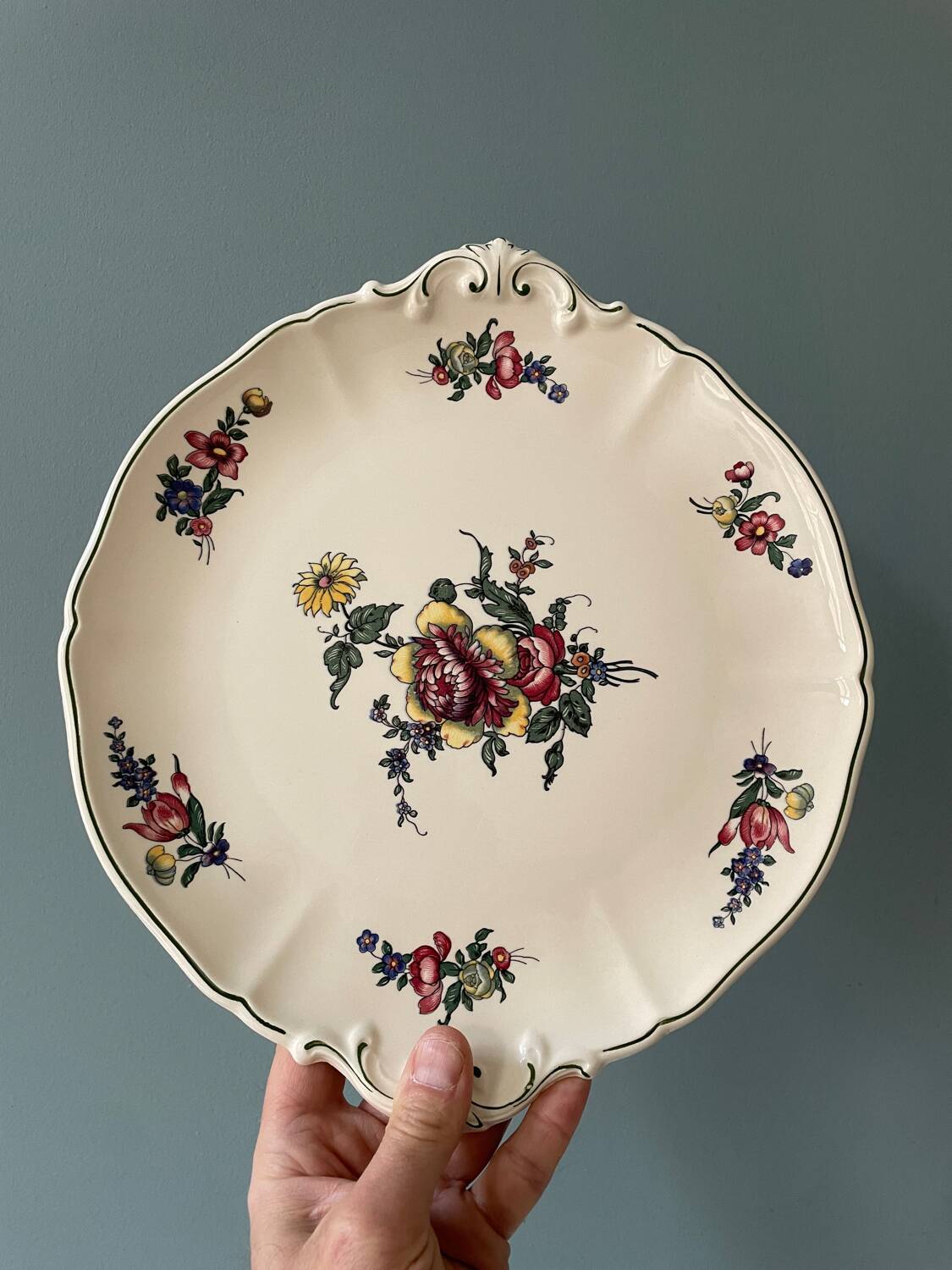 Paire de plats ronds Villeroy & Boch Mettlach Vieux Strasbourg