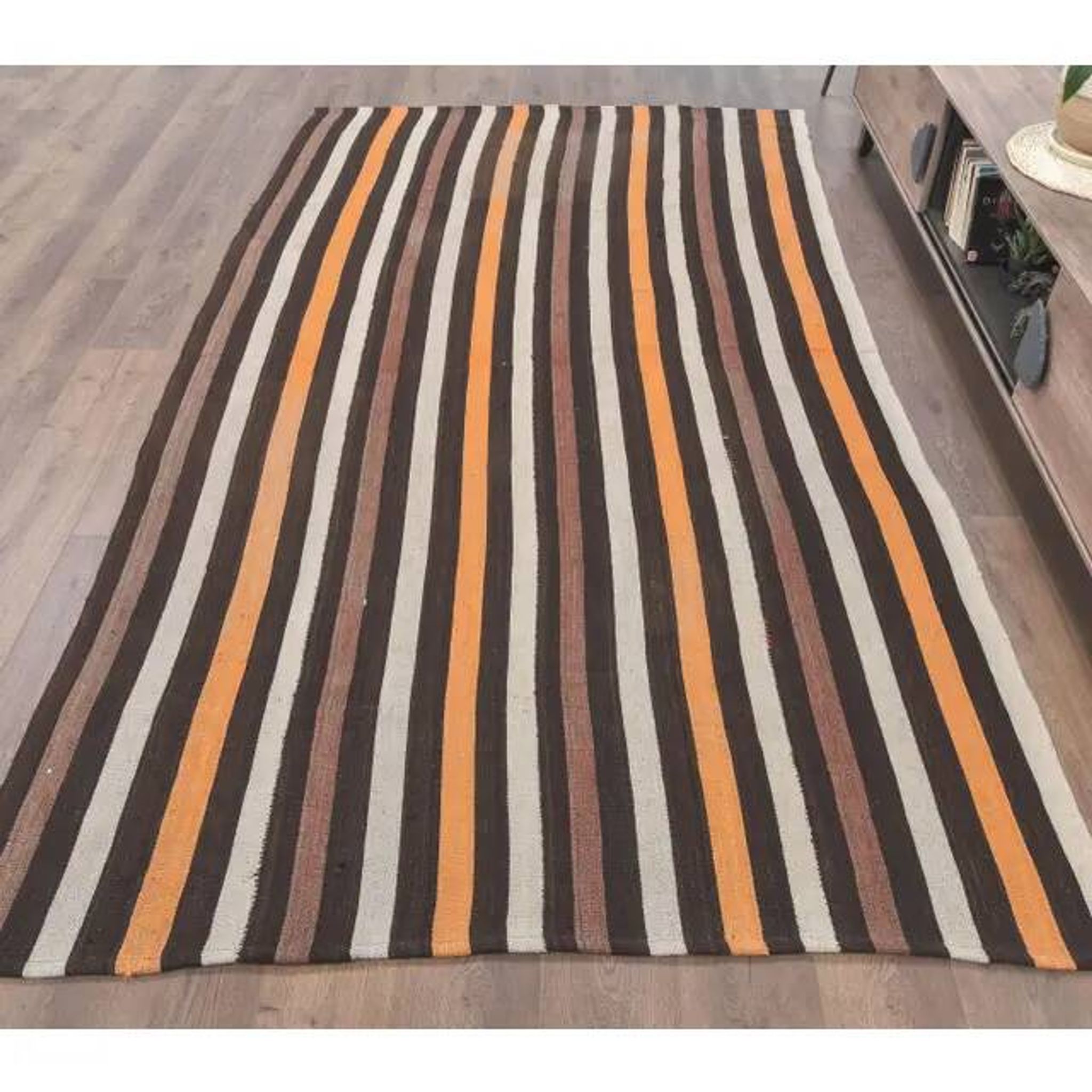 1970s Turkish Handmade Wool Kilim Rug 170x301