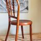 Children's chair in curved round wood old year
