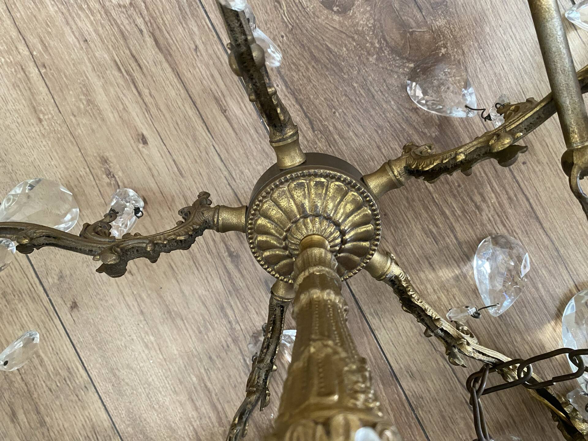 Lustre vintage en bronze