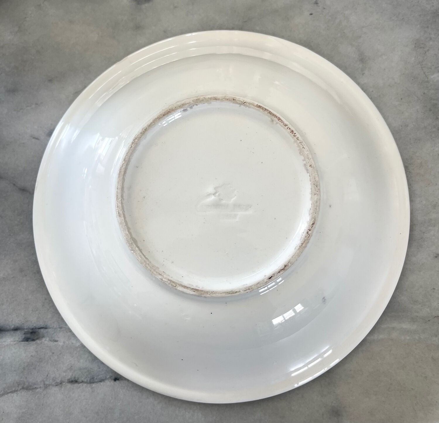 Italian speckled stoneware salad bowl