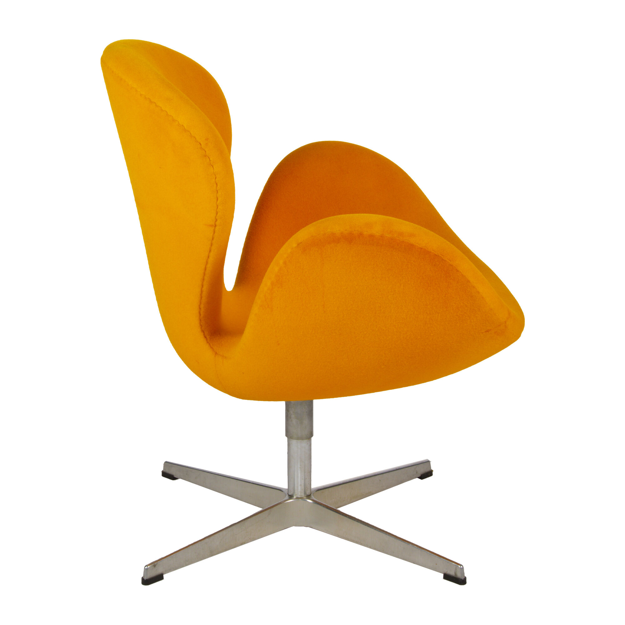 Yellow Model 3320 Swan Chair by Arne Jacobsen for Fritz Hansen