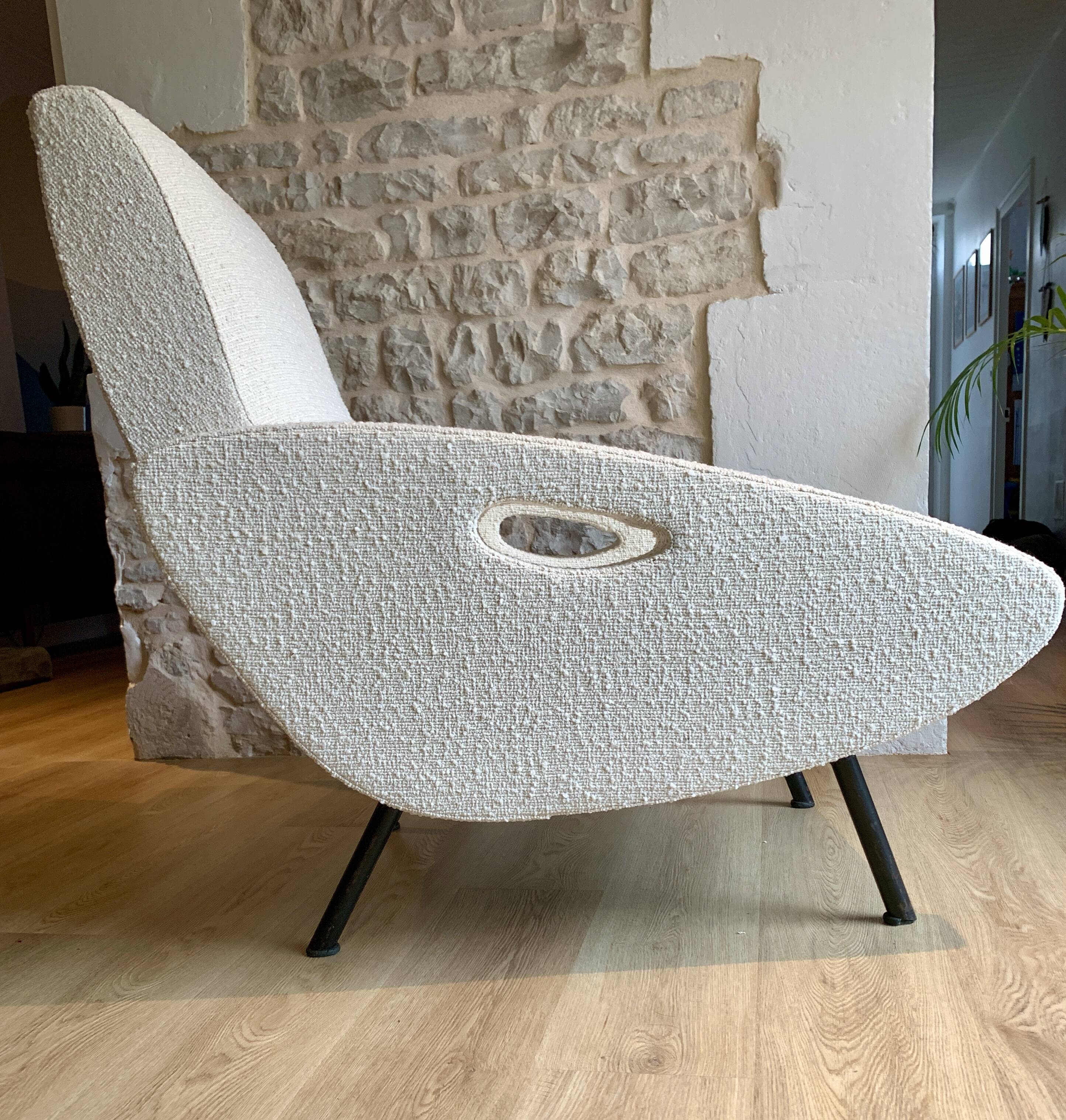 Armchair François Letourneur fully restored
