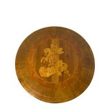 an antique Italian Sorrento occasional table top, from the 19th