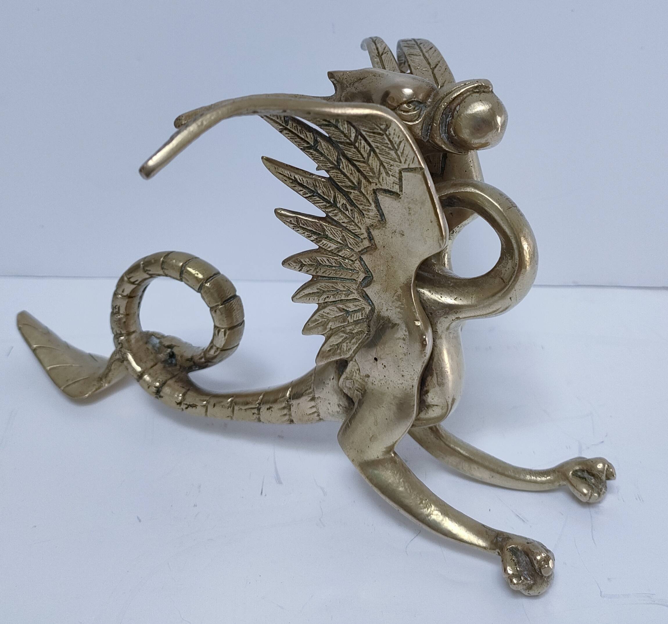 gold-plated chimera sculpture