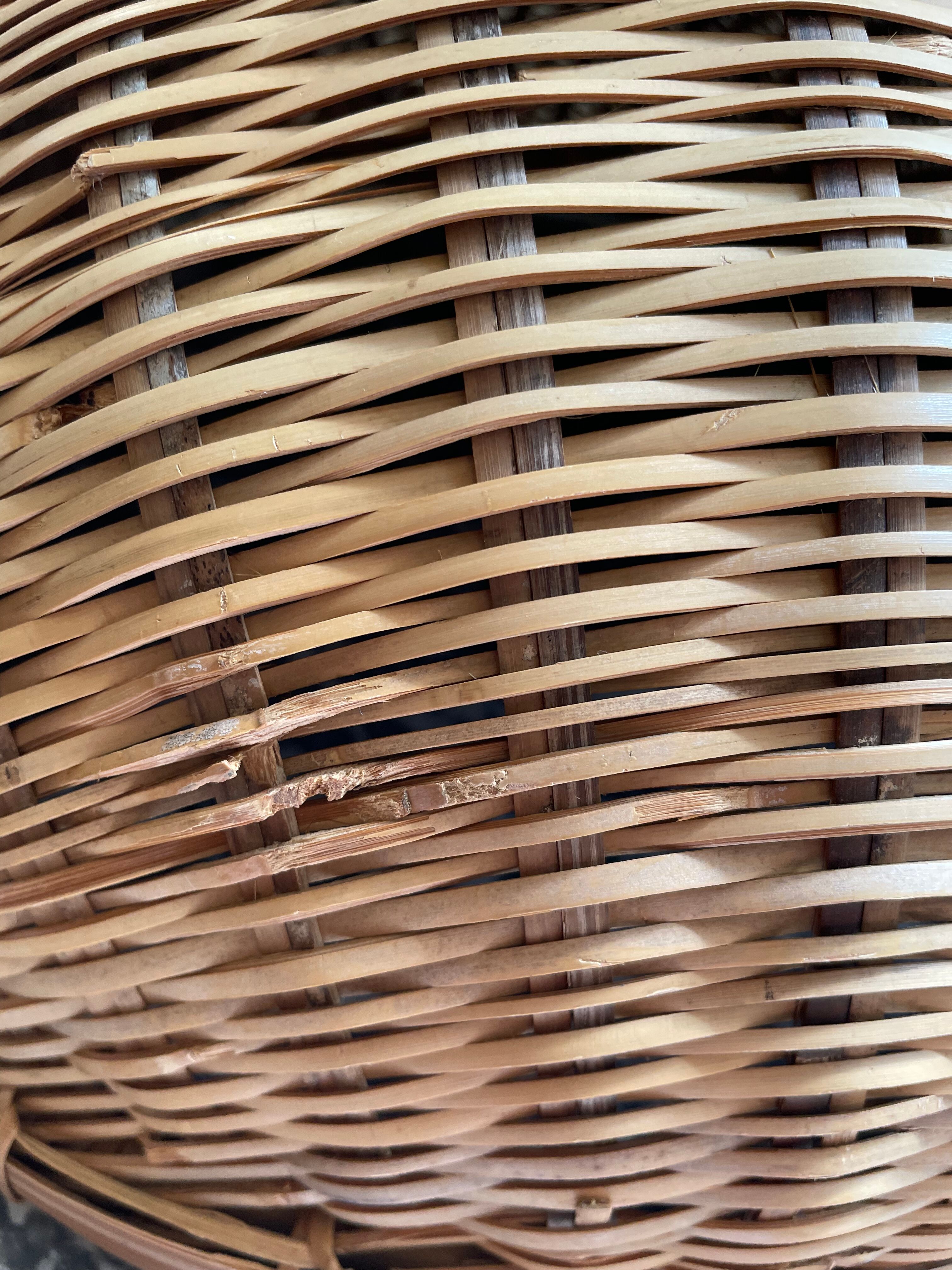 Asian wicker basket
