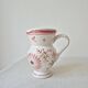 Petit pichet/vase vintage décor florale - Henriot Quimper