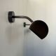 Pair of vintage wall lights, burnished brass, France 1970