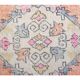 Vintage Turkish Hand-Knotted Wool Cotton Orange Runner 90x272