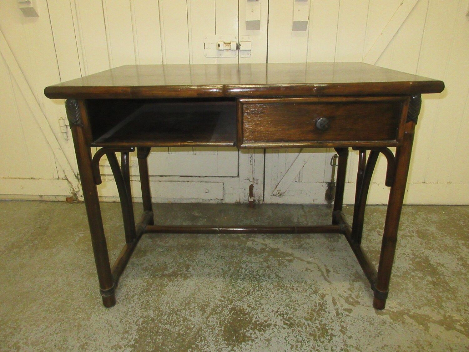 Vintage rattan desk