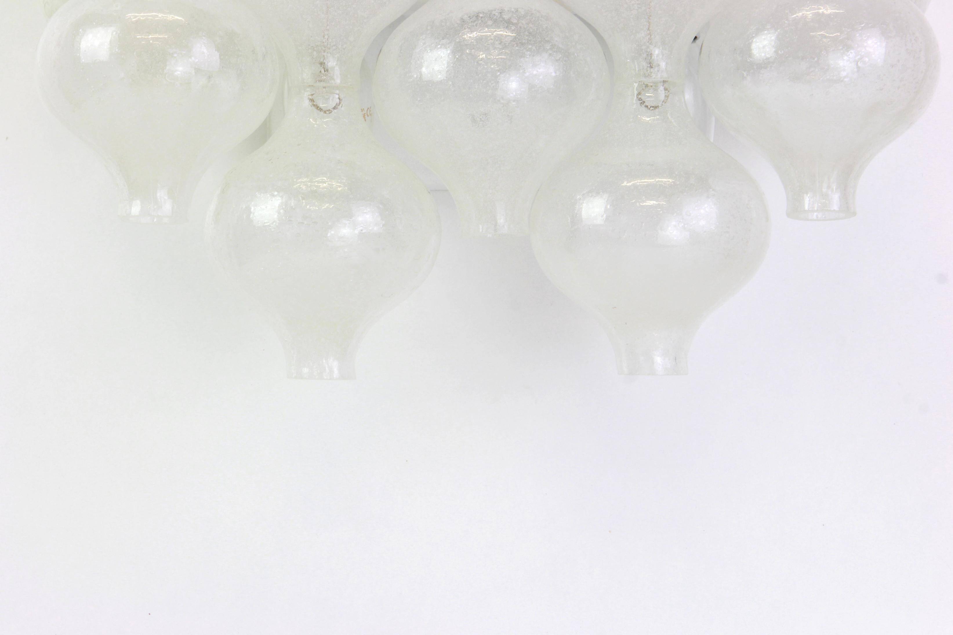 Pairs of large wall sconces 'Tulipan' Kalmar, Austria, 1970s