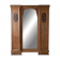 Art Deco wardrobe in solid wood with mirror