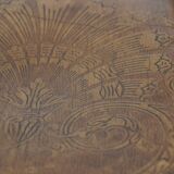 Bistro chair with carved seat