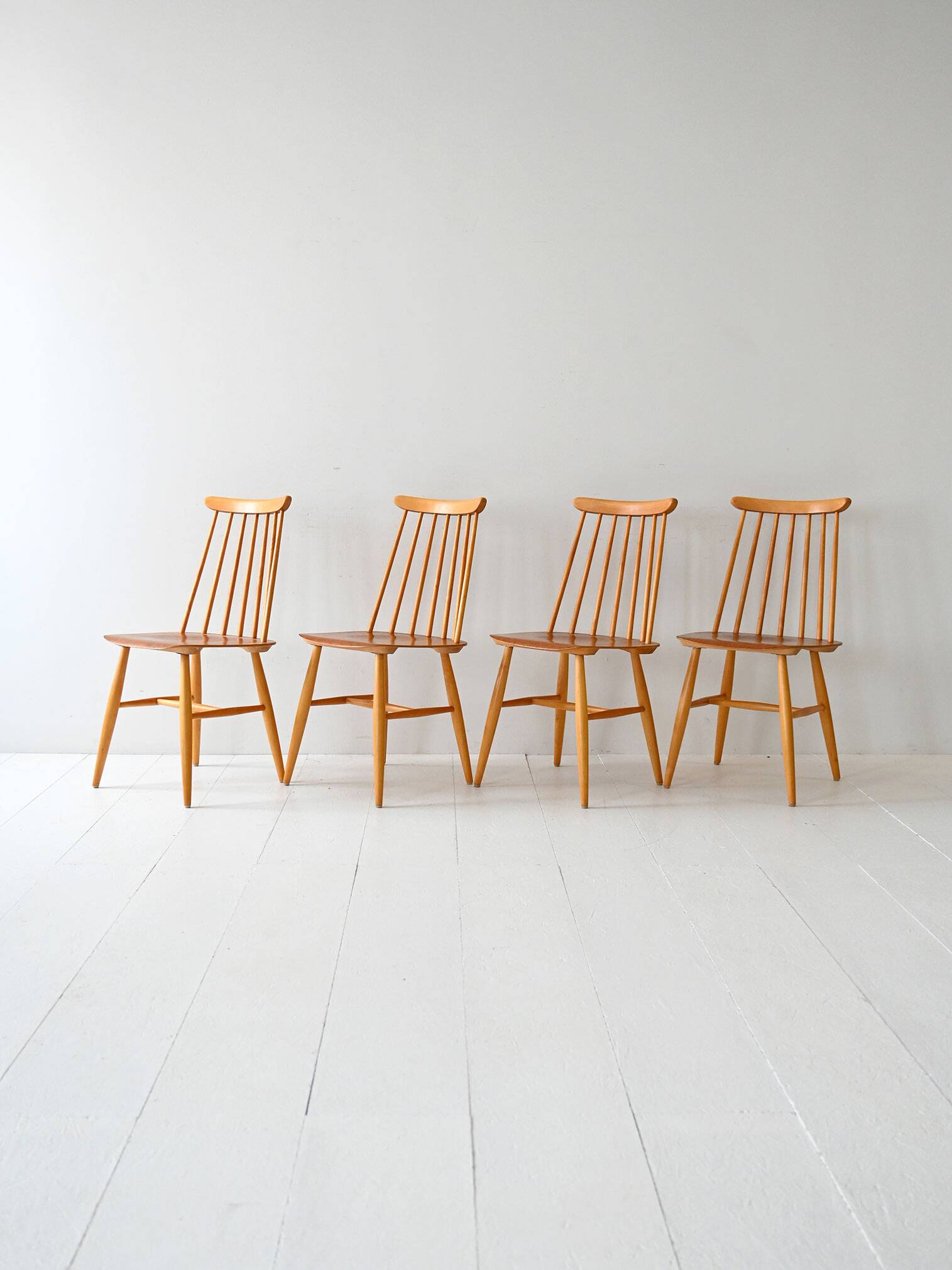 Ensemble de 4 chaises scandinaves Fanett par Ilmari Tapiovaara