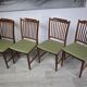 Ensemble de quatre chaises, Danemark, années 1970