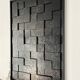 Table "Dark Matter" straw marquetry