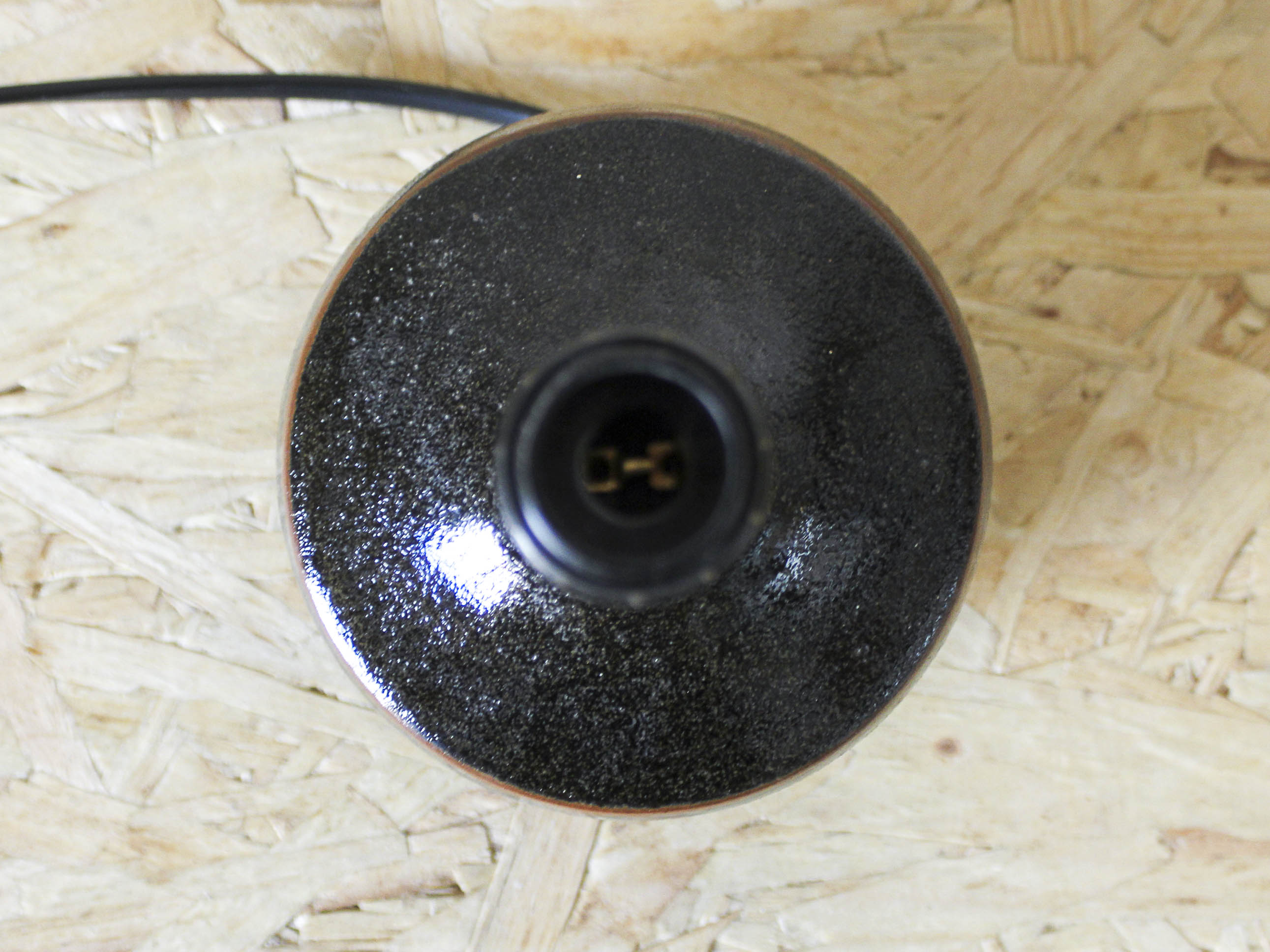 Bedside lamp foot in glazed stoneware François Baumlin