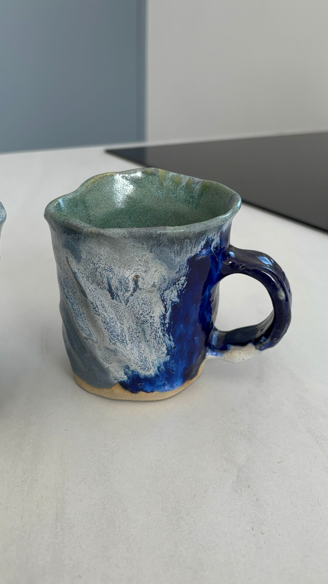 Set of 2 glazed ceramic mugs – Handmade rustic mugs
