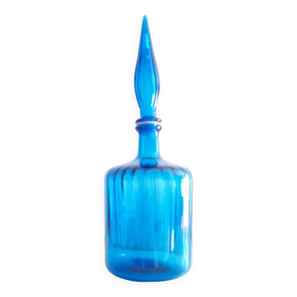 Blue carafe in Empoli glass