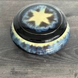 Antique enamelled ceramic box signed alpho