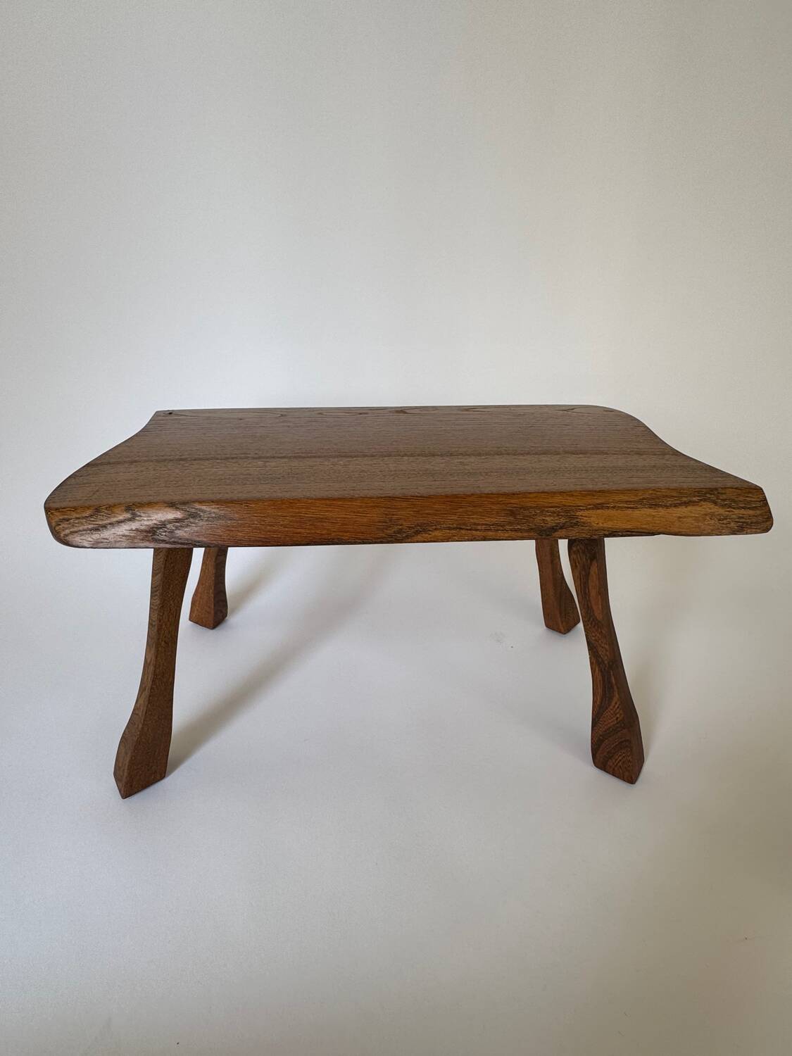 Mid Century Modern Oak Wood Nesting Table
