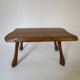Mid Century Modern Oak Wood Nesting Table