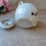 Stoneware teapot set and bohemian style cup bowls vintage from the 1970s